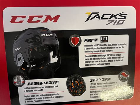 New Ccm Tacks 710 Helmet Ht710sr Sidelineswap