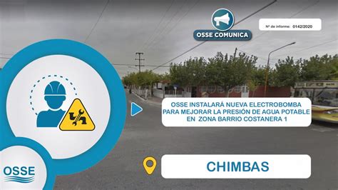 OSSE instalará una nueva electrobomba para mejorar la presión de agua