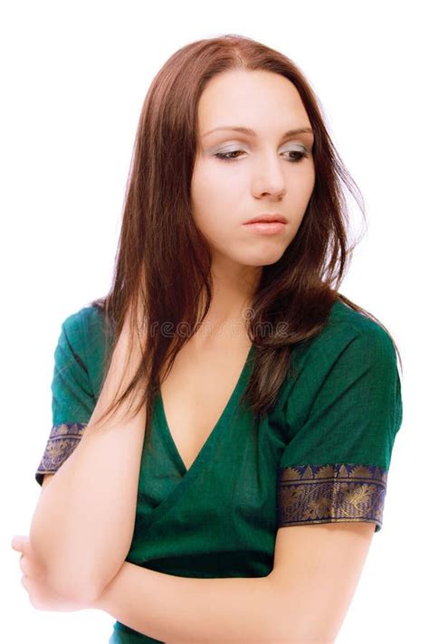 Portrait Of Girl With Loose Hair Stock Photo Image Of Complexion