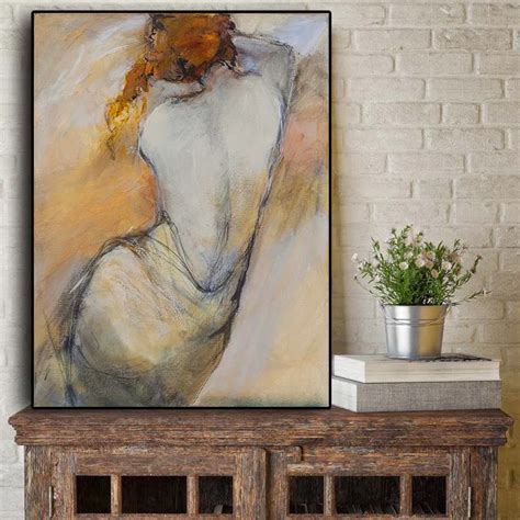 Abstract Girl Sexy Nude Woman Figure Oil Painting On Canvas Posters And