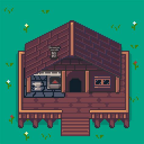 Smithy Top Down Pixel Art Building By Chris Tutorials