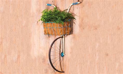 Metal Bicycle Basket Wall Planter Groupon