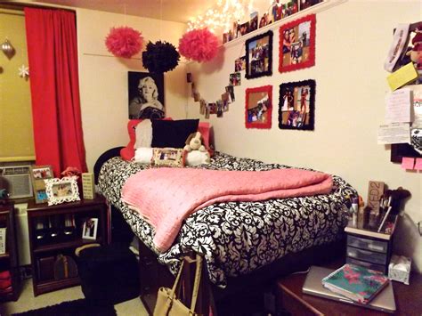 Pink And Black Dorm Room Ideas