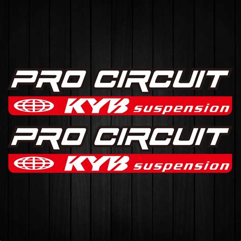 Pcs Kyb Reflective Fork Sticker Suspension Shocker Damper Decal