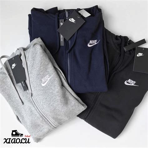 【xiaolu】 Nike Nsw Full Zip Up Hoodie 連帽外套 棉質 薄款 黑 灰 Bv2649 蝦皮購物