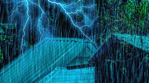 Fall Asleep In Under 5 Minutes With Heavy Rainstorm And Thunder At Night