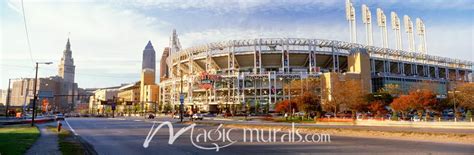 Jacobs Field Cleveland 7120 Wallpaper Mural By Magic Murals