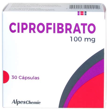 Ciprofibrato 100 mg 30 Cápsulas Cruz Verde