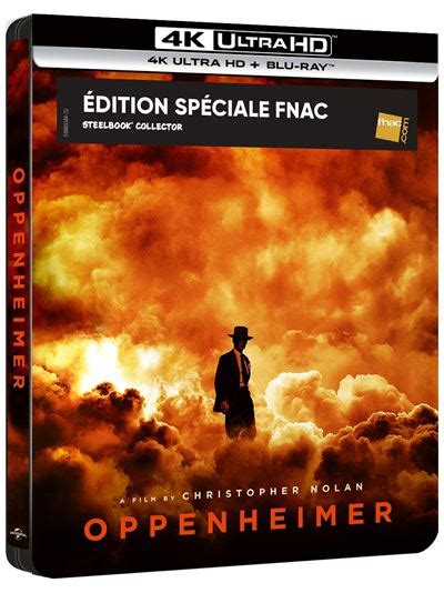 Oppenheimer Édition Collector Spéciale Fnac Steelbook Blu ray 4K Ultra