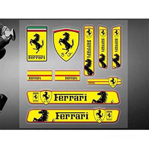 Compare Price: ferrari emblem sticker - on StatementsLtd.com