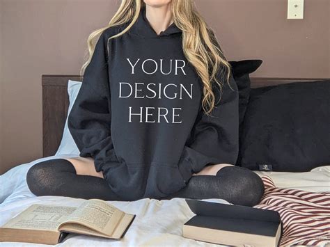 Gildan 18500 Mockup Black Hoodie Mockup Gildan 18500 Mock Etsy