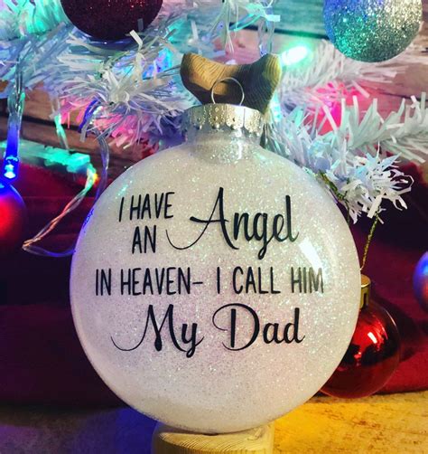 I Have An Angel In Heaven I Call Him My Dad Dad Ornament Dad Keepsake