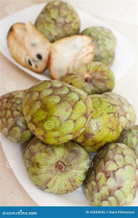 Cherimoya Stock Image Image Of Closeup Market Green 34283045