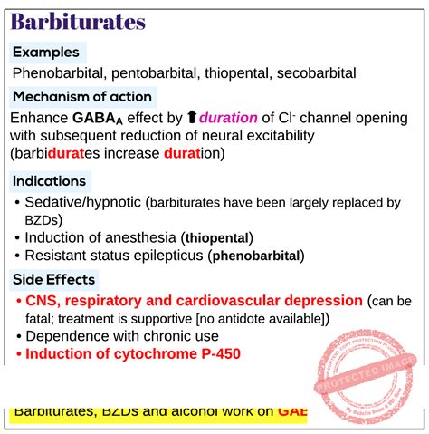 Barbiturates - Medicine Keys for MRCPs