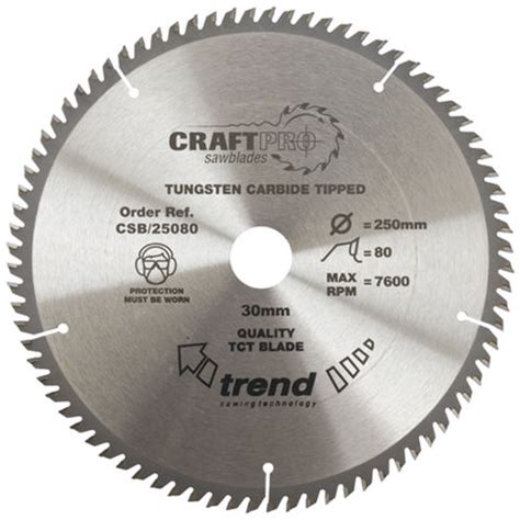 Trend CSB 30072 Craft Saw Blade 200mm X 72 Teeth X 30mm Machine Mart