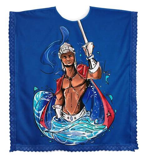 Comprar Bata Alaka Ogum Beira Mar Sereya Camisetas De Umbanda