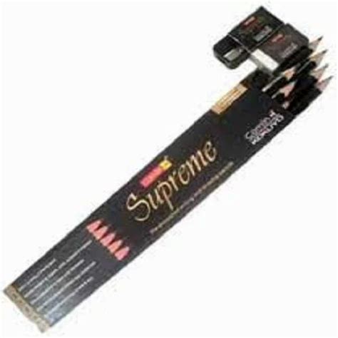 Black Wood Camlin Kokuyo Supreme Writing And Drawing Pencil Pack Of