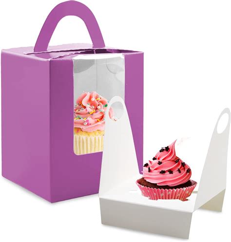 Amazon Ctosree 60 Pcs Individual Cupcake Boxes Single Colourful