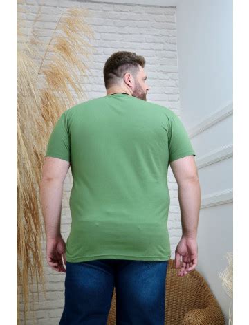 Camiseta Bordada Plus Size Atacado Masculina Revanche Medina Verde