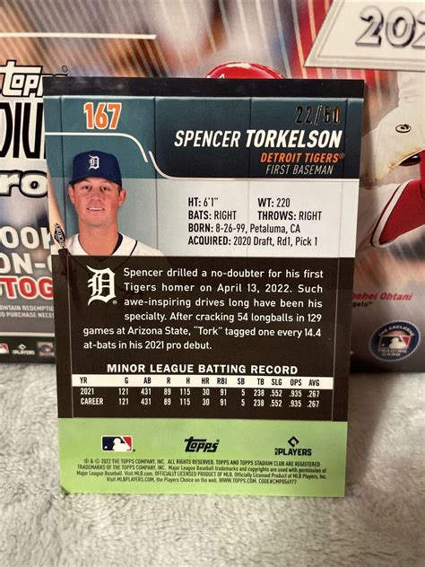 Topps Stadium Club Chrome Spencer Torkelson Gold Rc Ssp Case