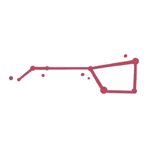 A Red Dotted Line On A White Background With Dots In The Shape Of A