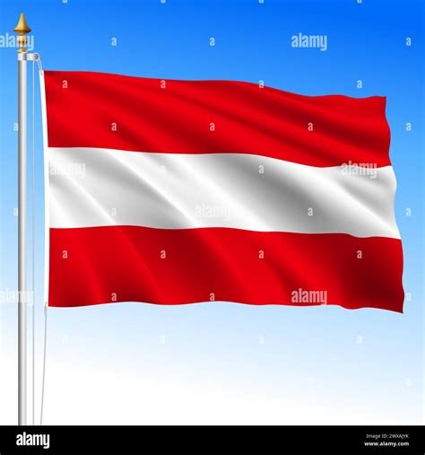 Austria Official National Waving Flag Republic Of Austria European