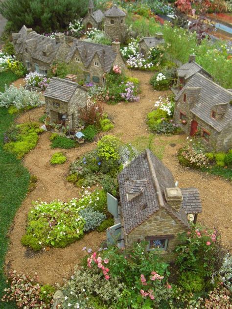 18 best miniature garden village images on Pinterest | Fairies garden ...