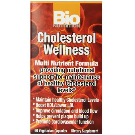 Bio Nutrition Cholesterol Wellness 60 Vegetarian Capsules