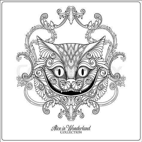 Cheshire Cat Svg Clipart Silhouette Smile Coloring Disney Clip Alice