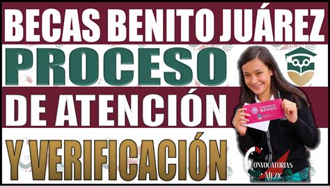 Becas Benito Juárez 2024 Proceso de atención y verificación de