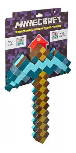 Mattel Espada Minecraft Y Pico De Diamante Transformable Env O Gratis