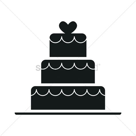 Cake Silhouette Vector at Vectorified.com | Collection of Cake ...