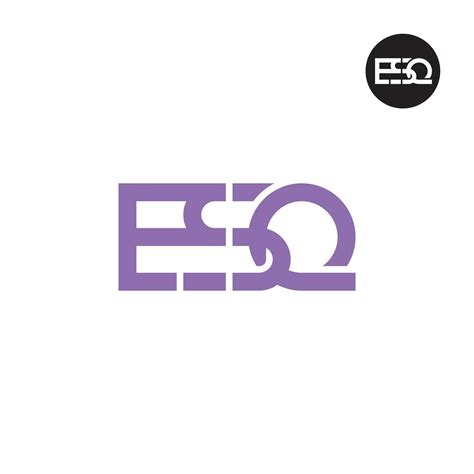 Letter Esq Monogram Logo Design 32311088 Vector Art At Vecteezy