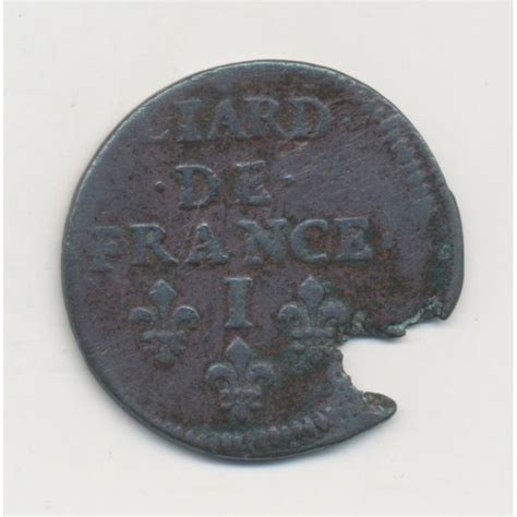 Louis XIV Liard De France 1656 I Limoges Cuivre TB Monnaies