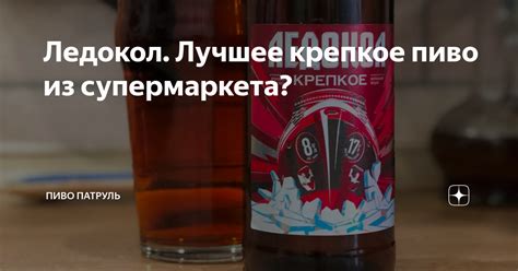 Ледокол. Лучшее крепкое пиво из супермаркета? | Пиво Патруль | Дзен