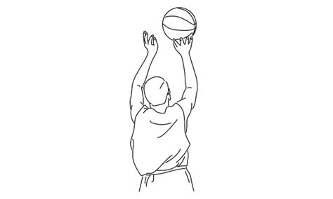 Premium Vector Line Art Of Basketball Player Vector Illustration