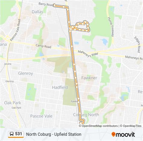 531 Route Schedules Stops Maps North Coburg Updated