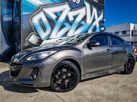 MAZDA 3 HUSSLA SHAZ GLOSS BLACK Wheel 7135