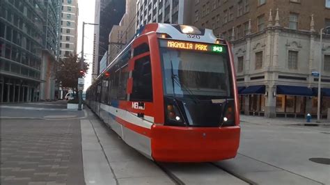 Houston Metrorail Green Line Enter Central Station Rusk Youtube