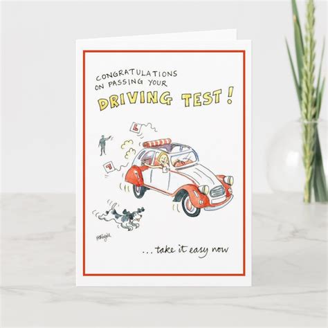 Congratulations On Passing Your Driving Test Card Zazzle