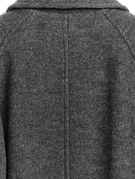 Oversized Wool Coat - Grey Melange - ARKET GB | Wollmantel, Mantel ...