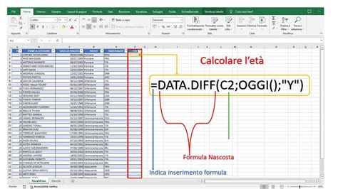 Formula Per Calcolare L Et Anagrafica Youtube