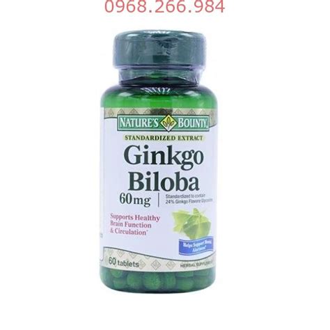 Ginkgo Biloba 60mg Nature S Bounty 60 Viên Nhà Thuốc Online