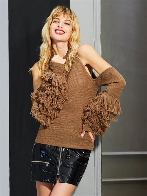 2018 Women Autumn Knitwear Sweater Casual Fashion Tassel Hollow Women