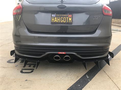 Downforcesolutions — 2013 2018 Ford Focus St “v2” Rear Diffuser