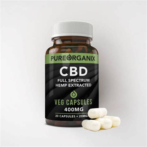 Pure Organix Hemp Cbd Full Spectrum Veg Capsules 20 Pcs Medical Cannabis Toronto