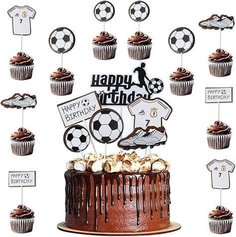 Belugsin Calcio Cake Topper Calcio Torta Decorazione Torta A Tema