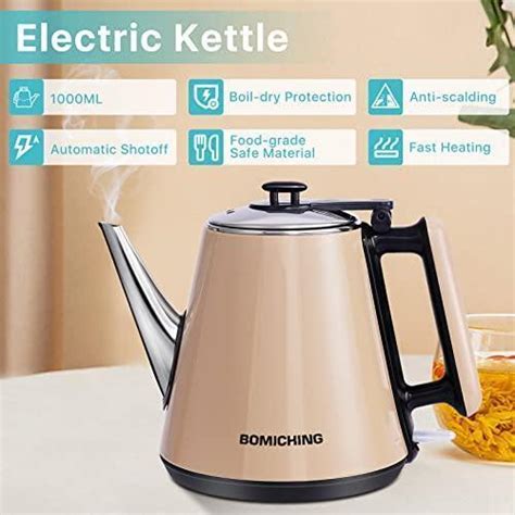 Bomiching Electric Water Kettle Double Wall Electric Kettle Food Grade Ebay