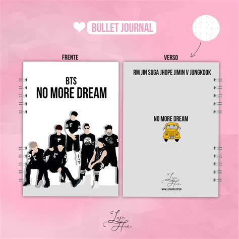 Kpop Bullet Journal Bts No More Dream Produtos Elo7