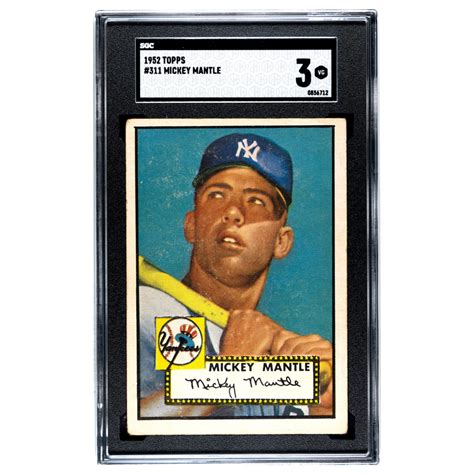 Topps Mickey Mantle Sgc Weiss Auctions